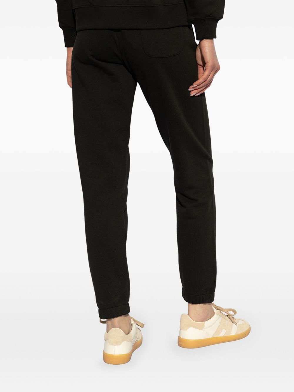 logo cotton track pants - 3