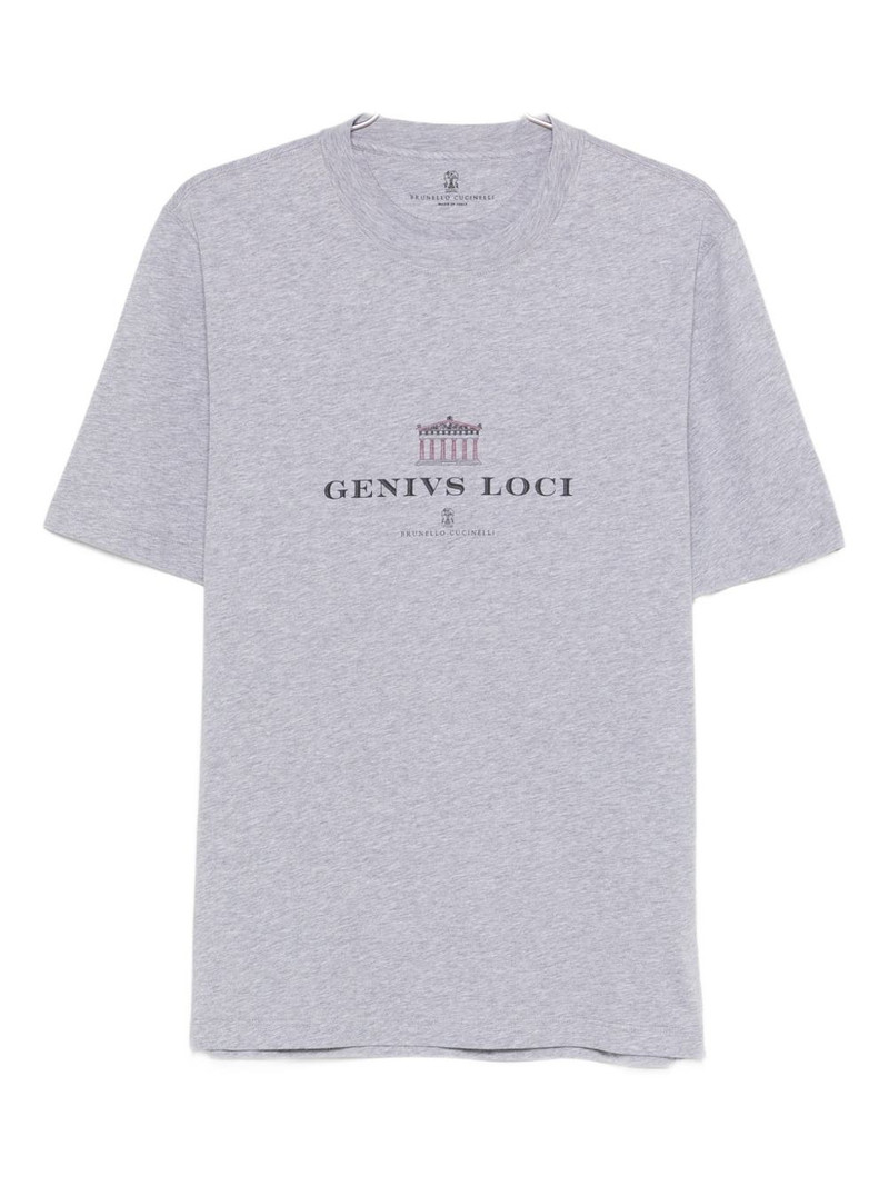 Brunello Cucinelli graphic-print T-shirt outlook