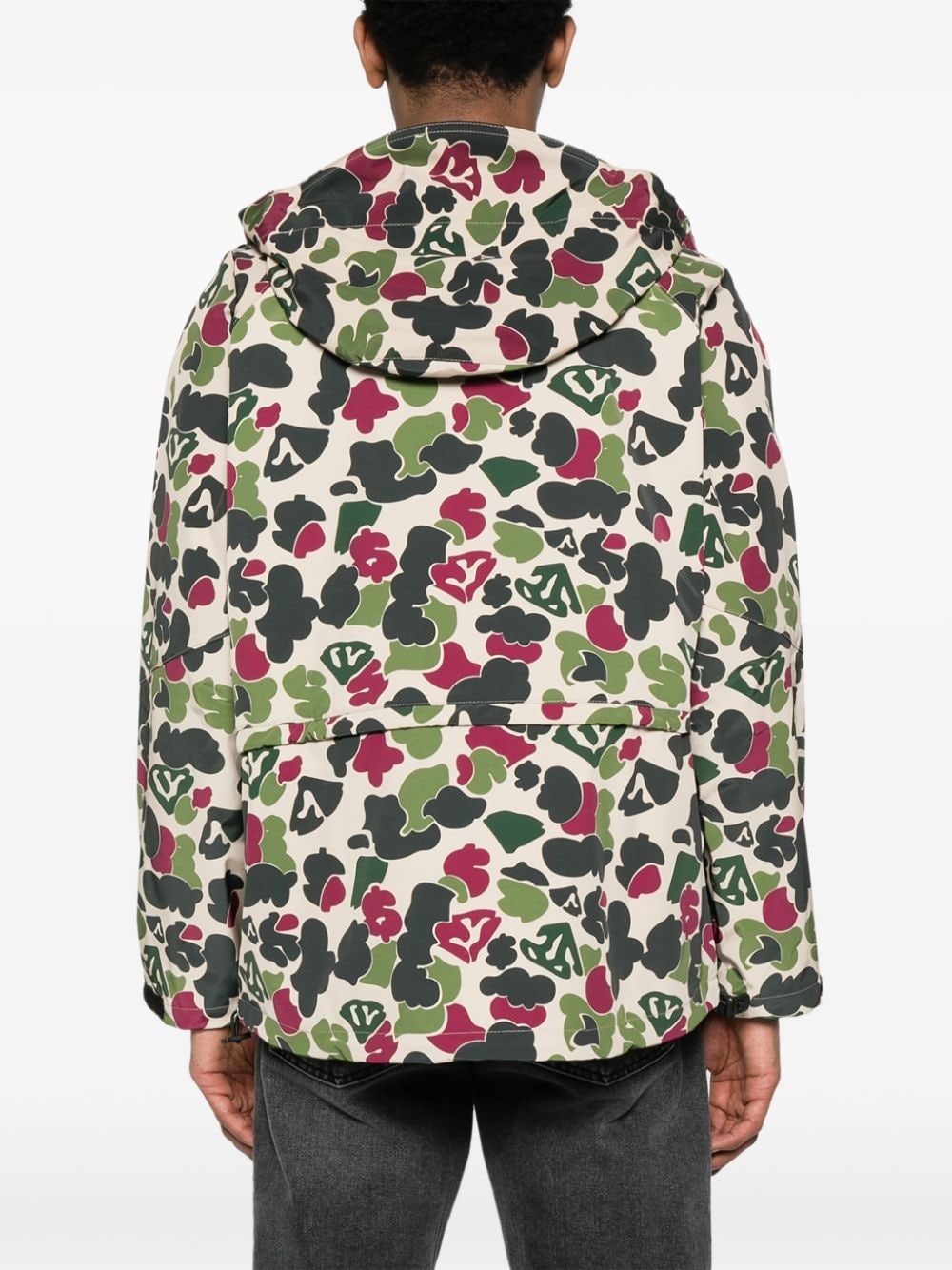 logo-appliquÃ© hooded jacket - 4