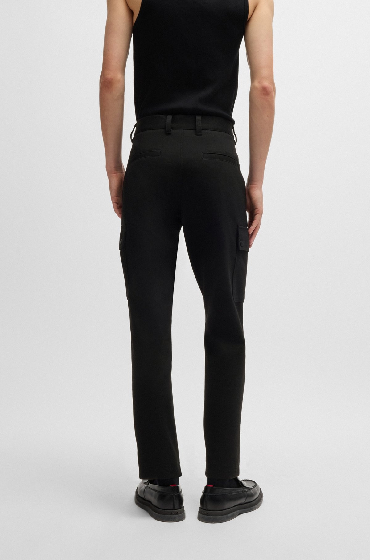 CARGO TROUSERS IN PERFORMANCE-STRETCH JERSEY - 4