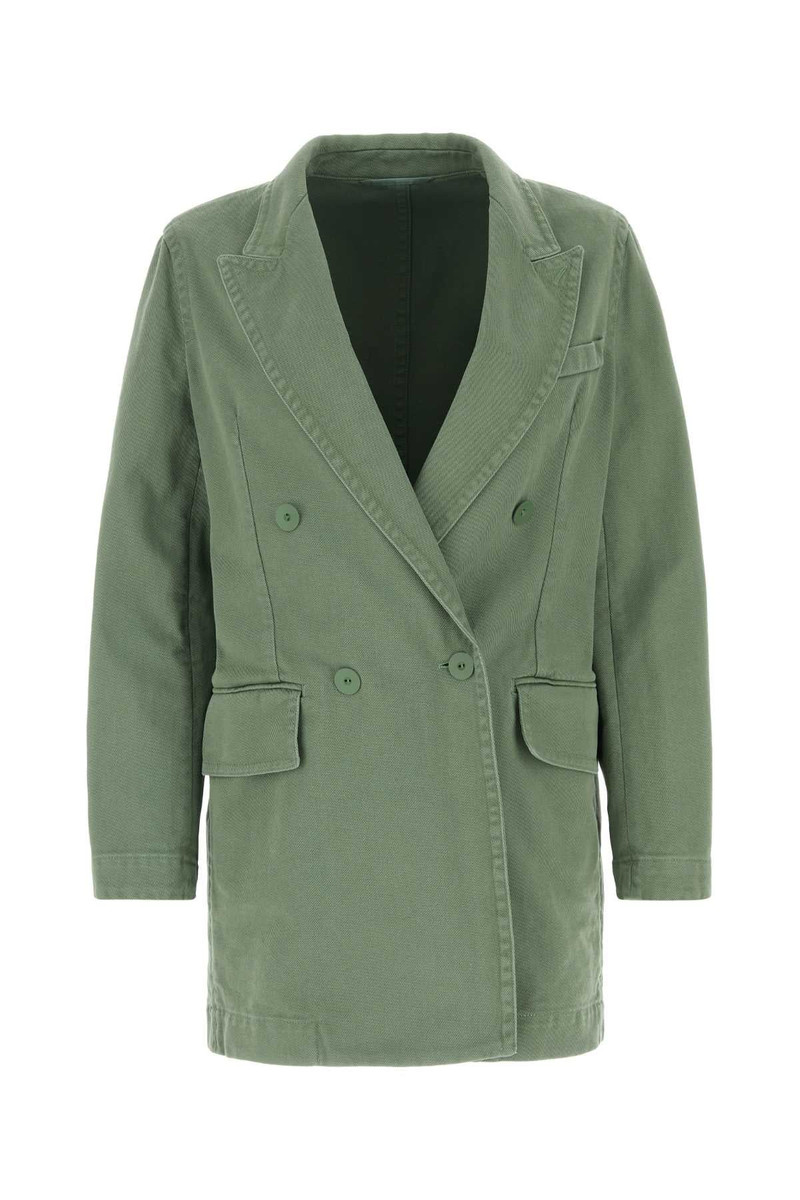 Max Mara Women Sage Green Denim Zenobia Blazerâ - 1