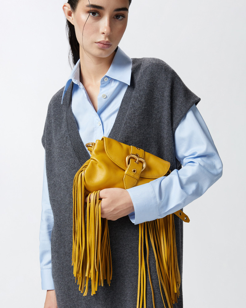 JOLENE MINI SHOULDER BAG WITH LONG FRINGING 6