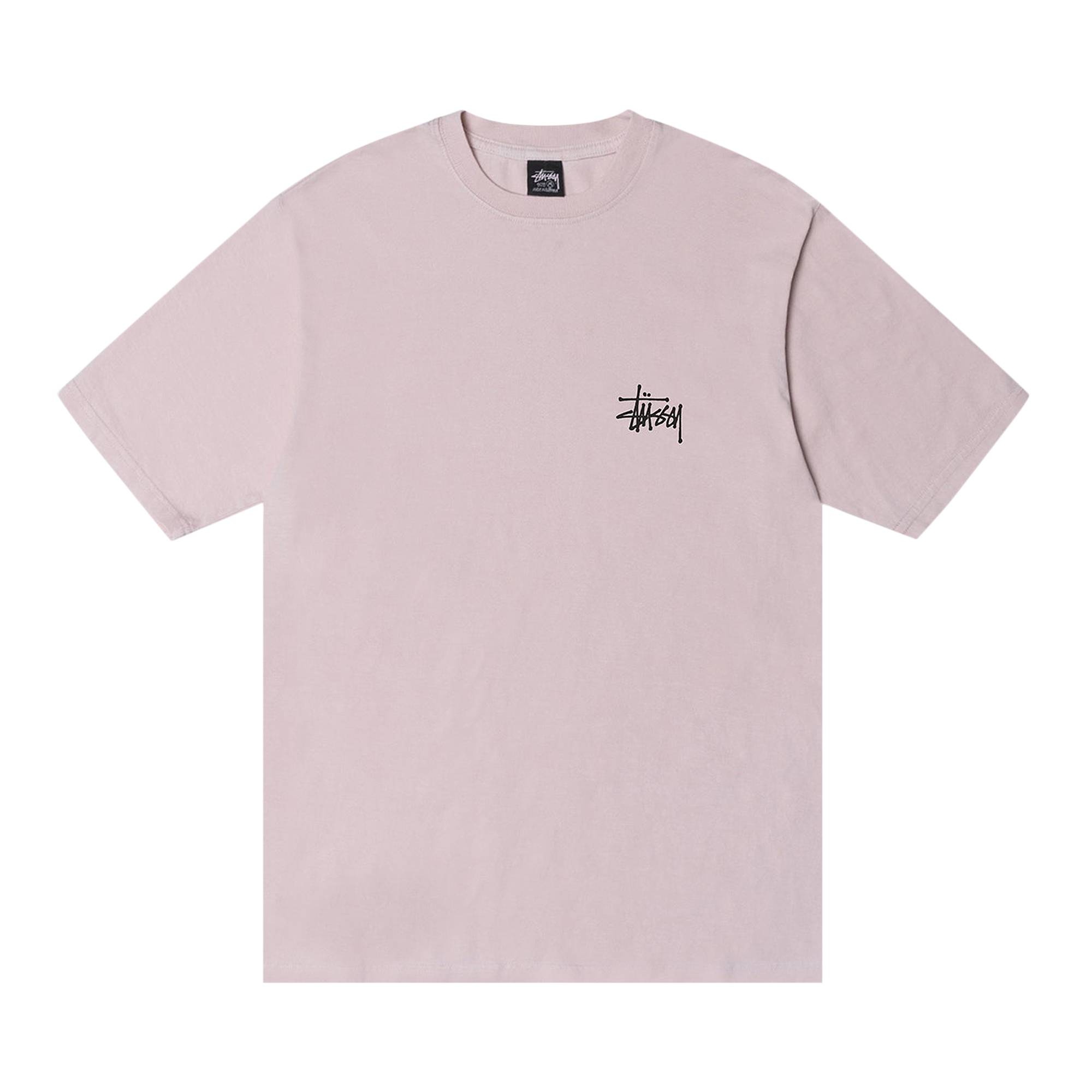 【Stussy】 Basic Stussy Pigment Dyed T-Shirt Blush 2023 Stüssy Stussy Basic Pigment Dyed Tee 'Blush' | goat | REVERSIBLE