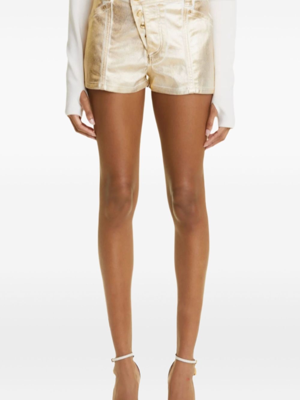 metallic shorts - 2