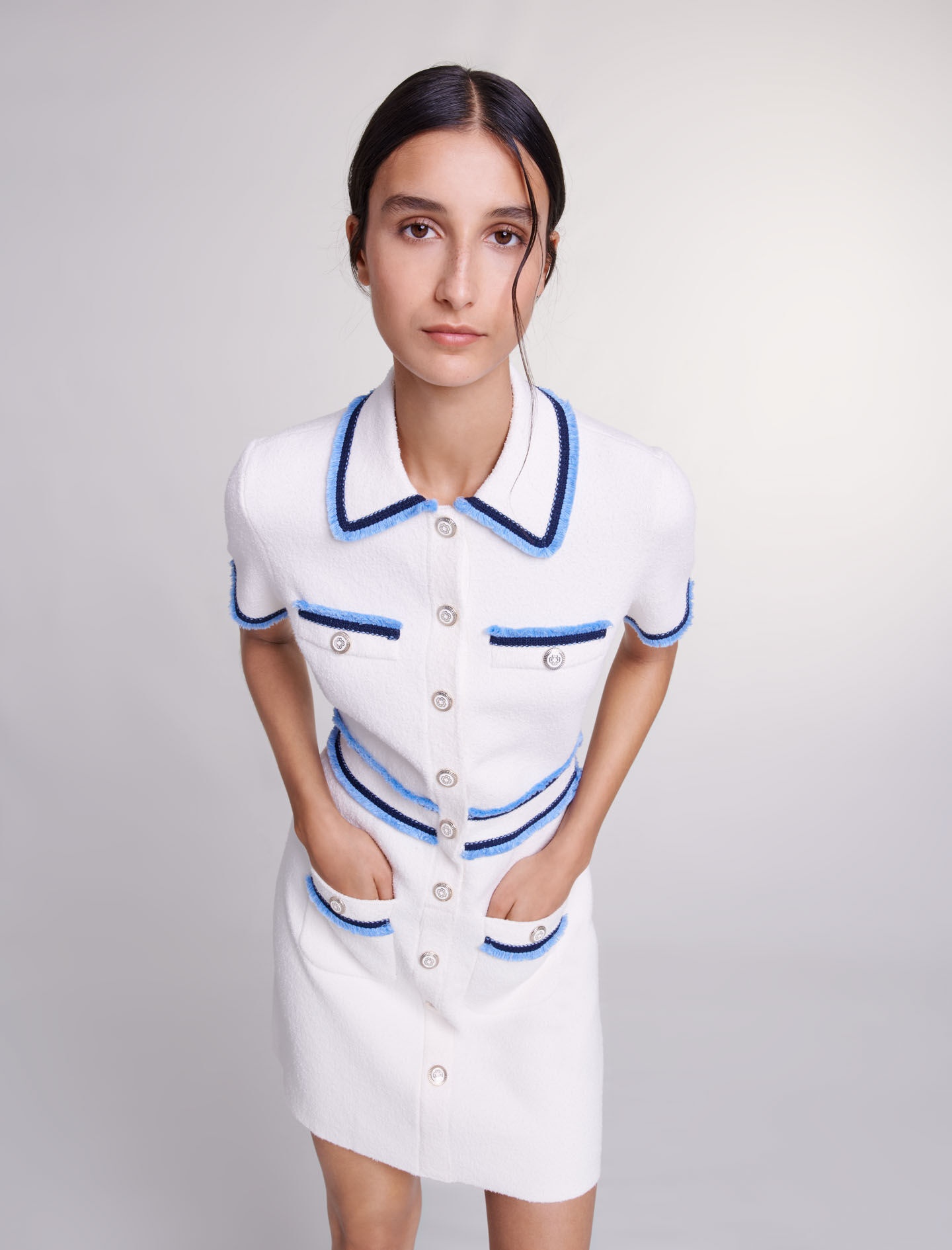Short terry knit dress - 6