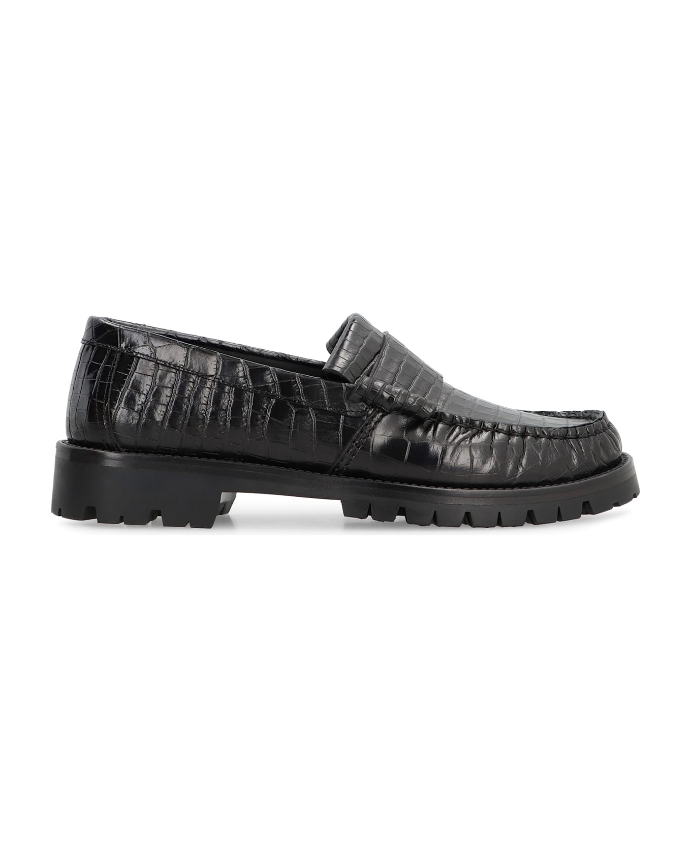 Printed Leather Loafers - 2