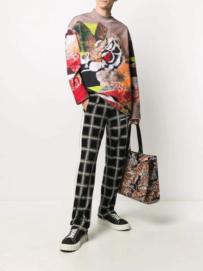 KENZO patchwork-look long-sleeve jumper outlook