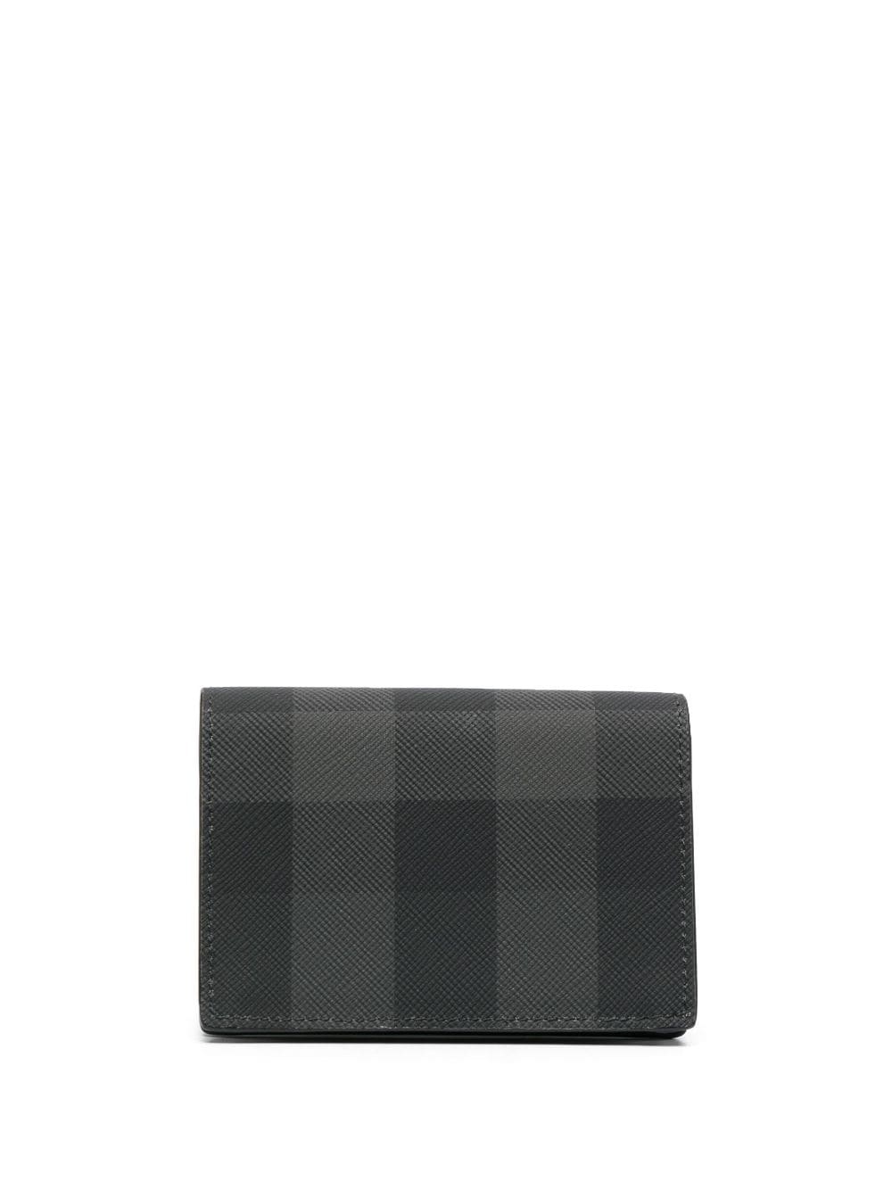 logo-lettering checked wallet - 2