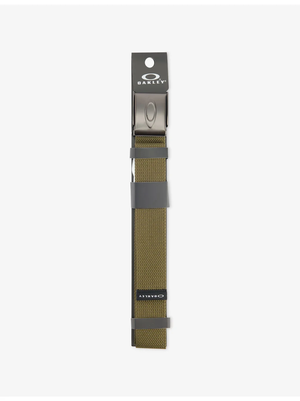 Ellipse Embossed-Logo Woven Belt - 1