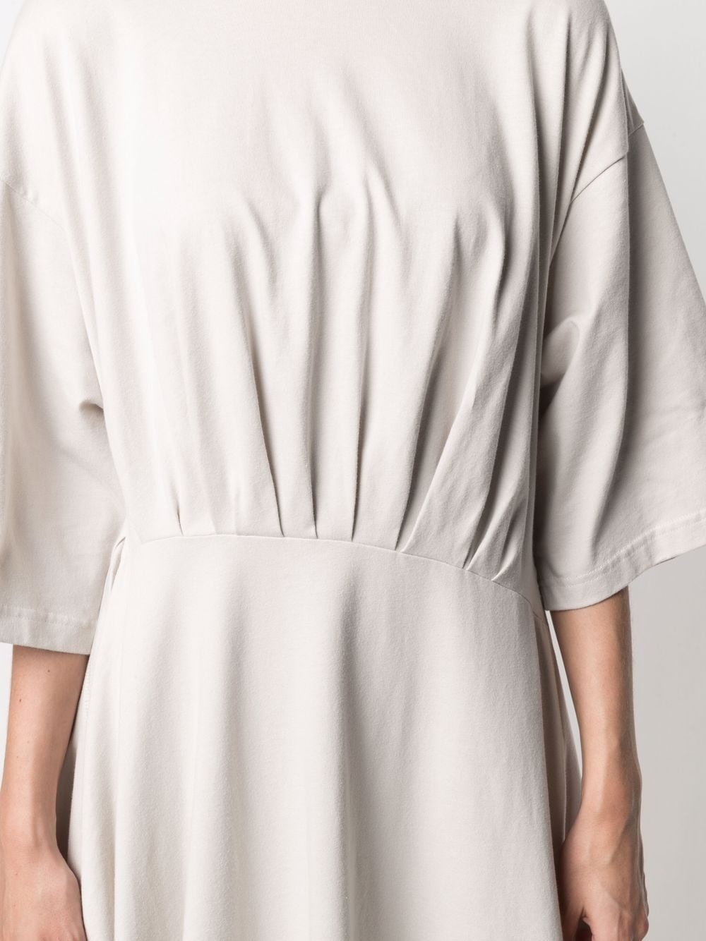asymmetric-hem T-shirt dress - 5