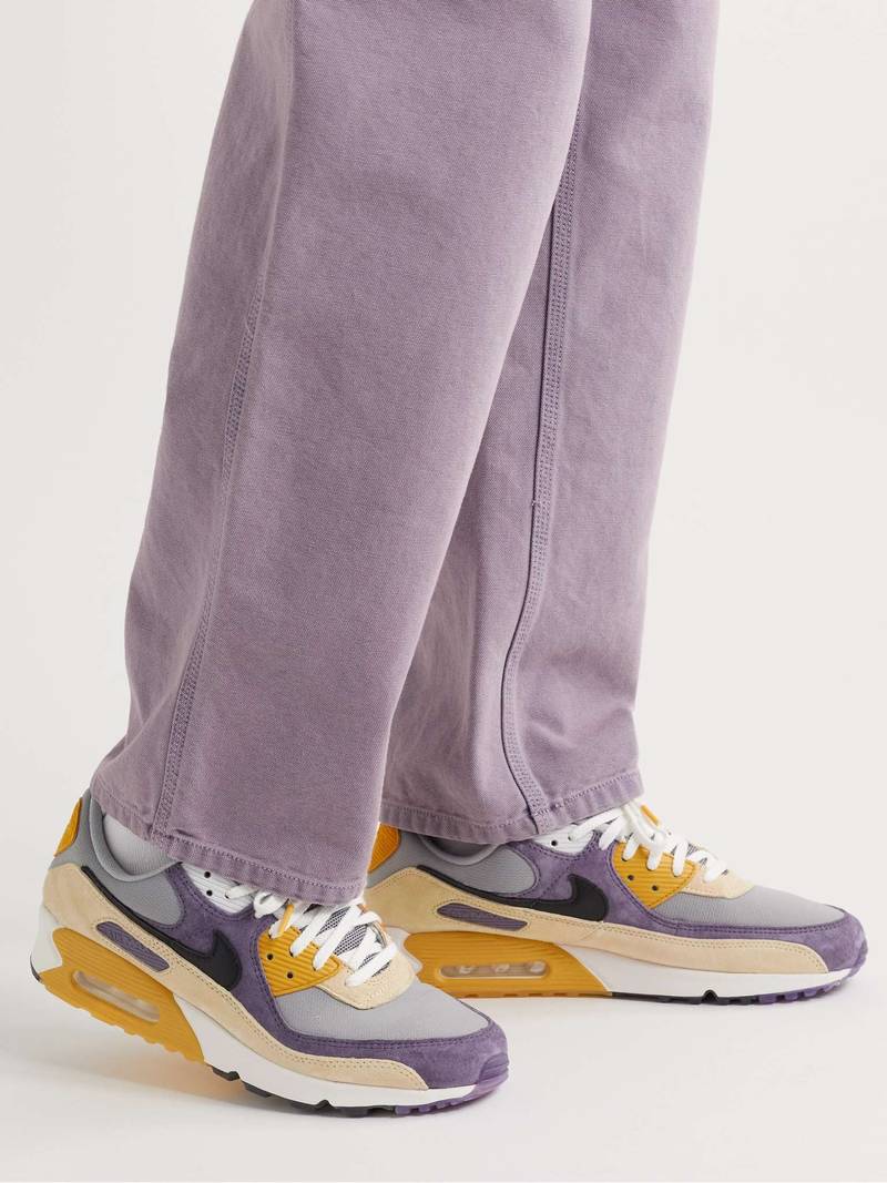 Nike Air Max 90 NRG Suede and Leather-Trimmed Mesh Sneakers outlook