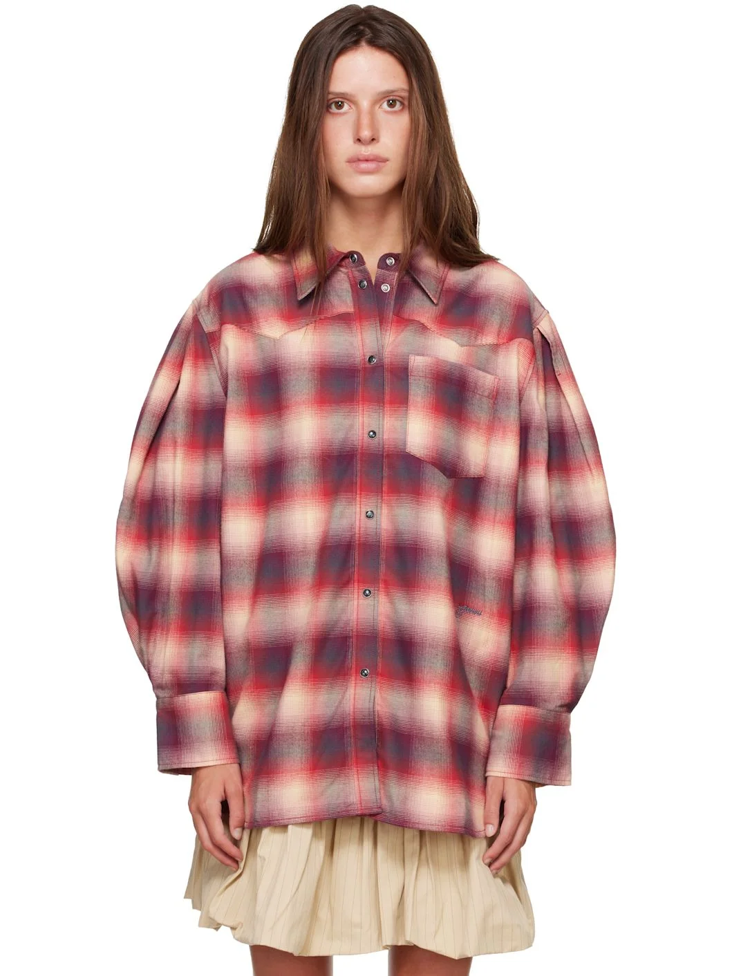 Red Check Flannel Shirt - 1