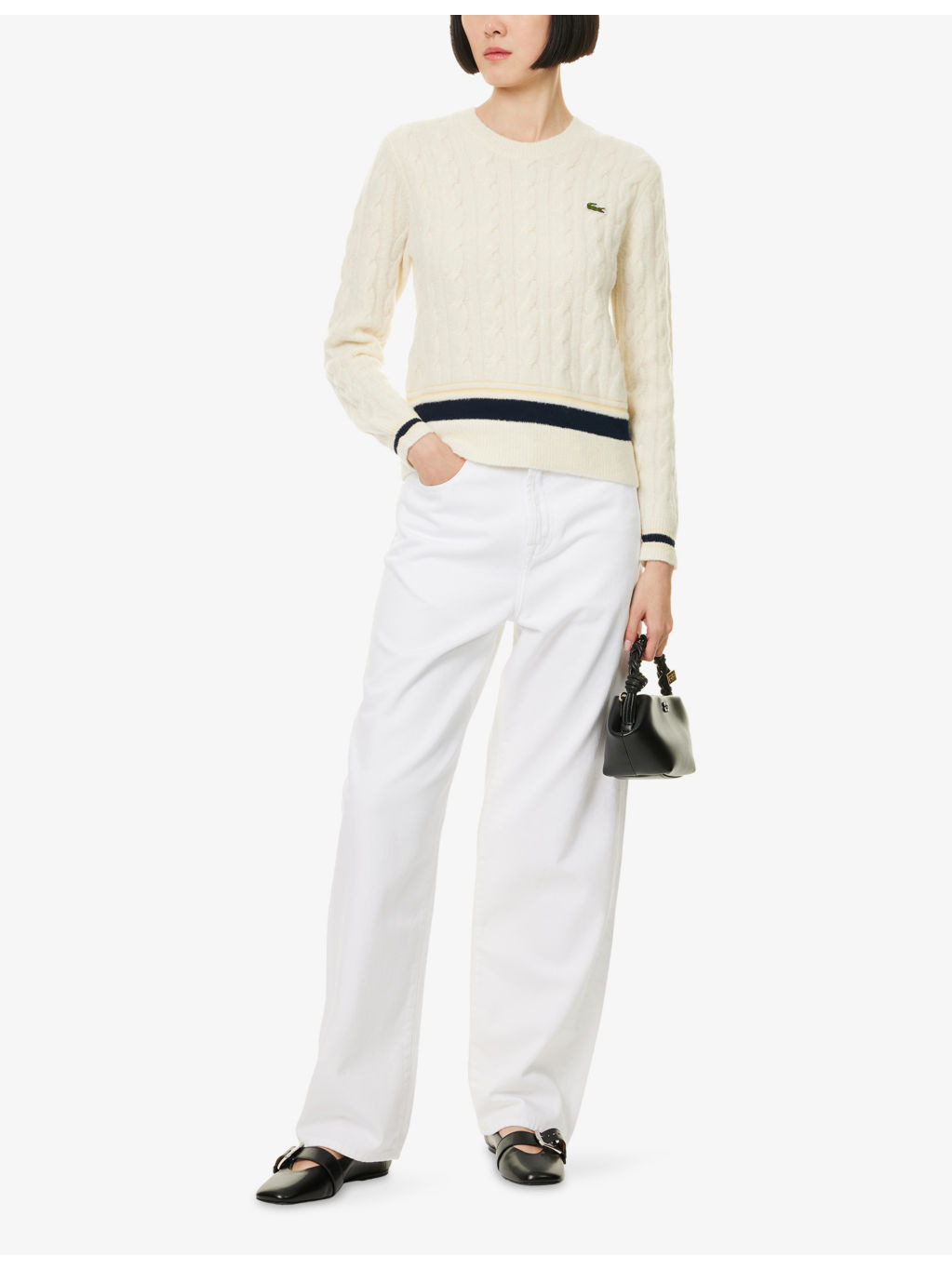 Cricket Cable-Knit Stretch-Wool Blend Jumper - 2