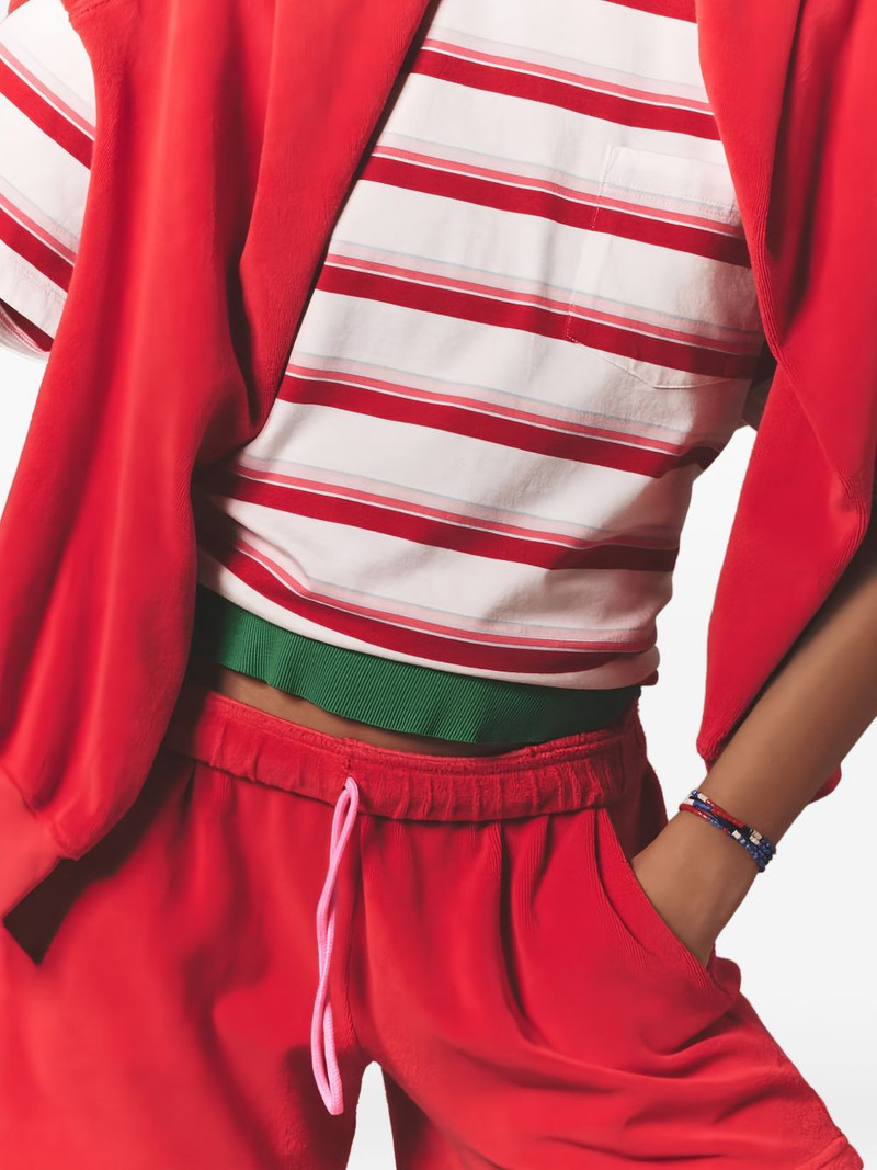 drawstring towelling shorts 4