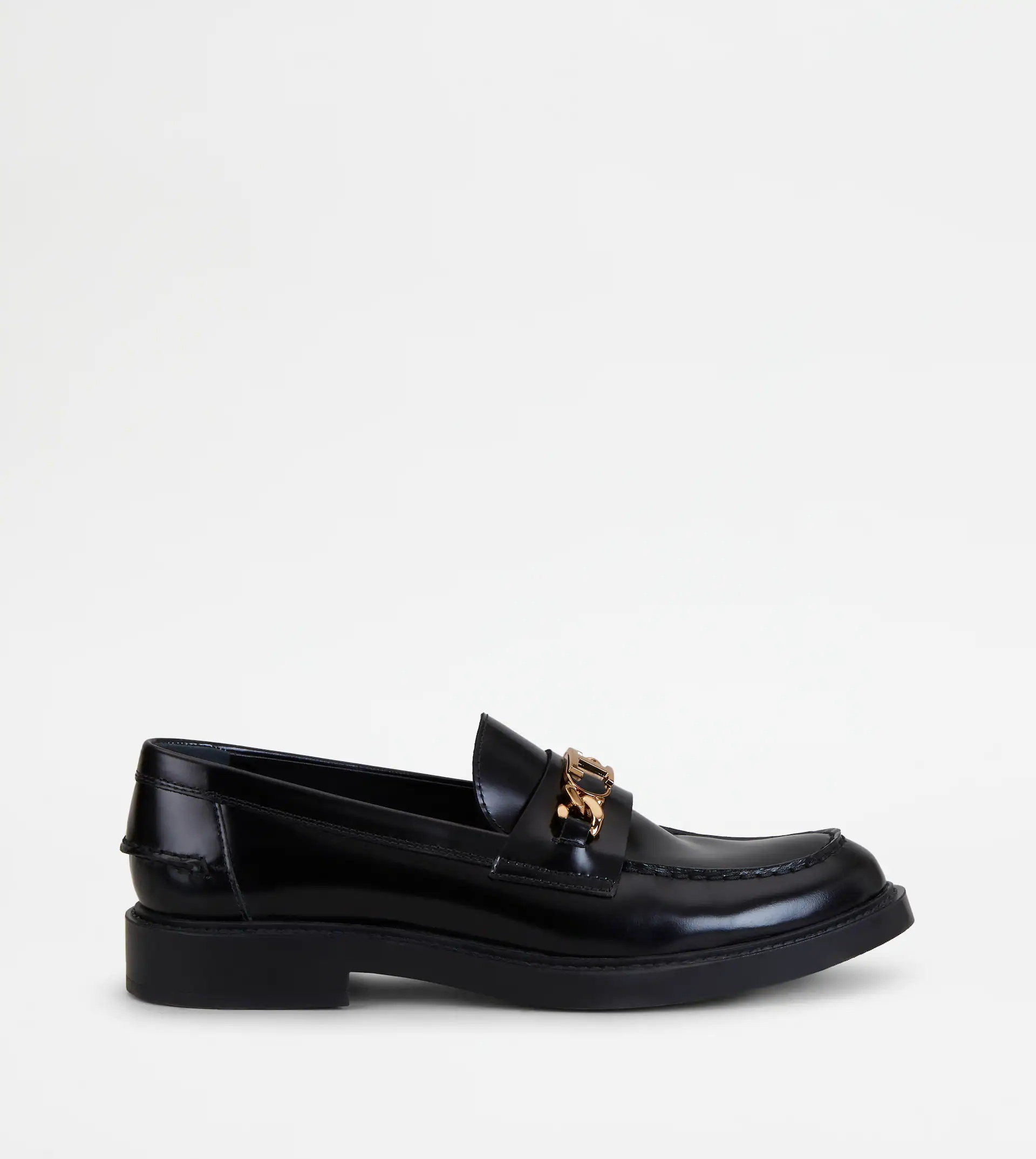 LOAFERS IN LEATHER - BLACK - 1