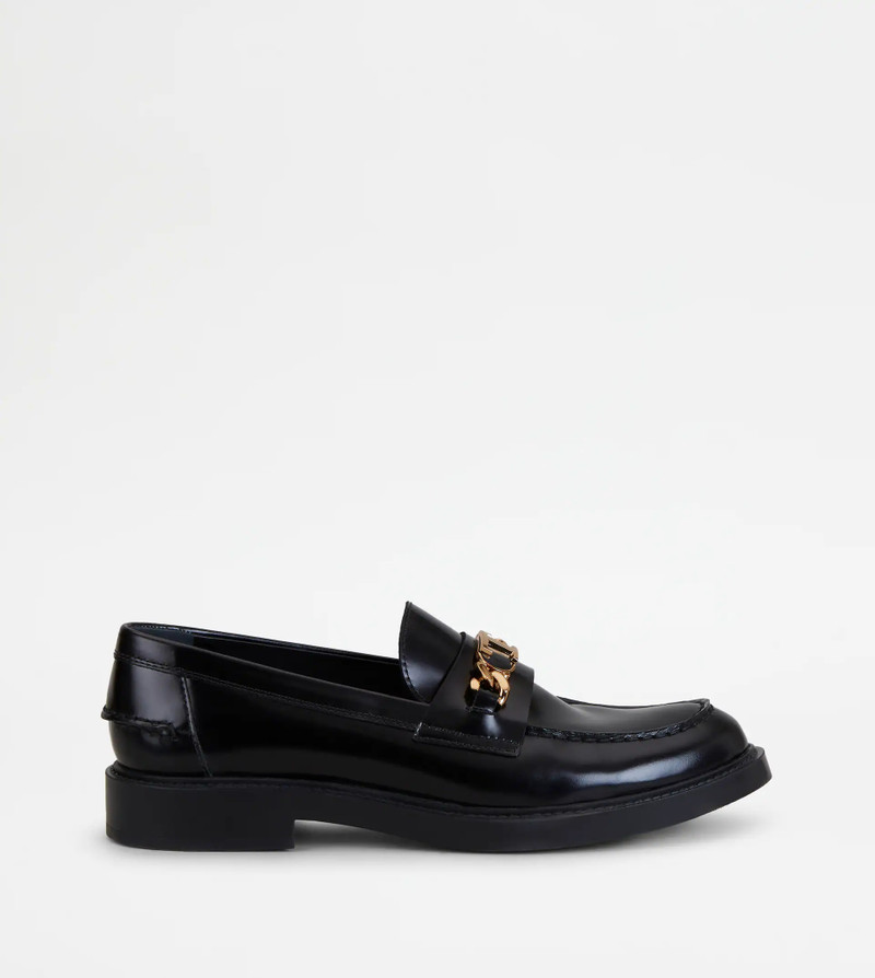 LOAFERS IN LEATHER - BLACK 1