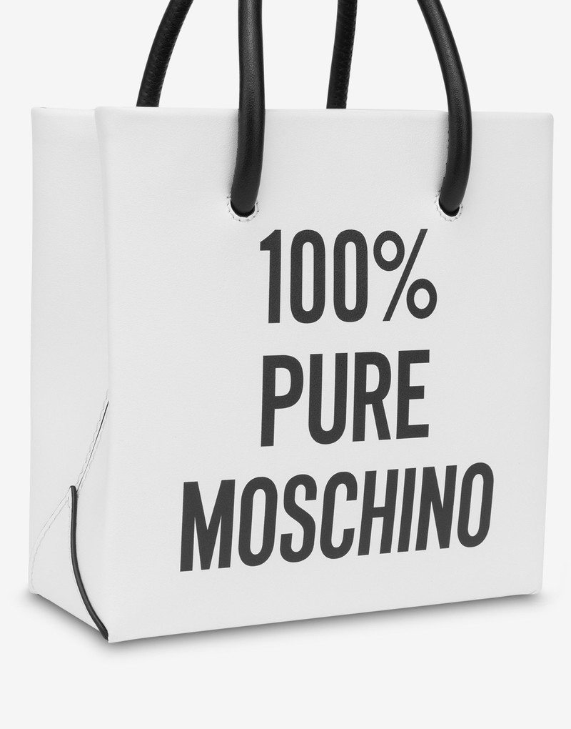 100% PURE MOSCHINO CALFSKIN MINI BAG 4