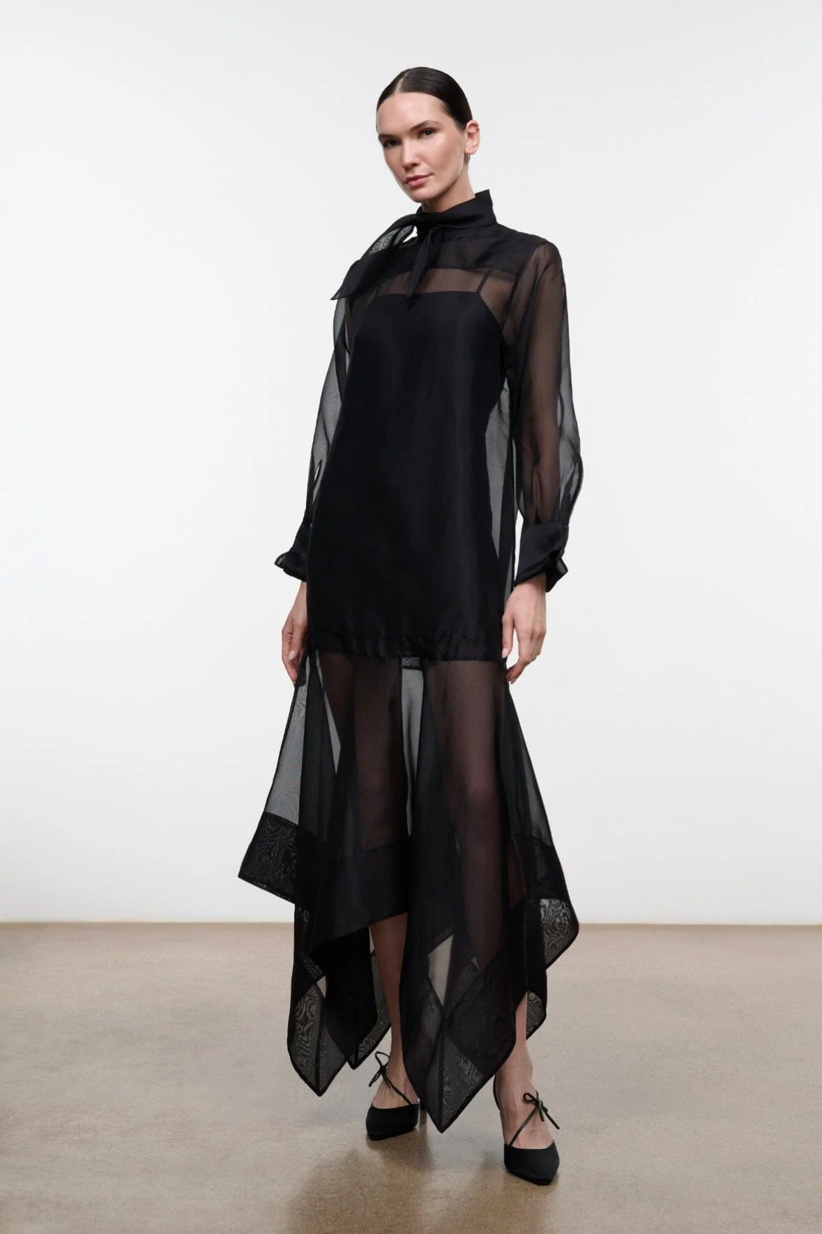 STAUD RAINE DRESS BLACK - 1