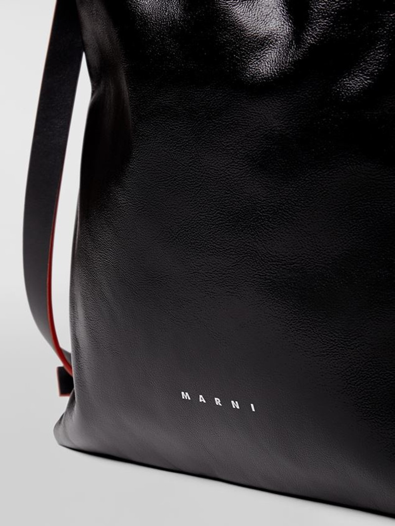 MUSEO SOFT  BAG IN SHINY TWO-TONE CALFSKIN LEATHER 4