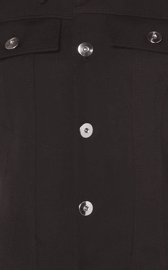 Double Calvary Wool Stretch Coat black - 4