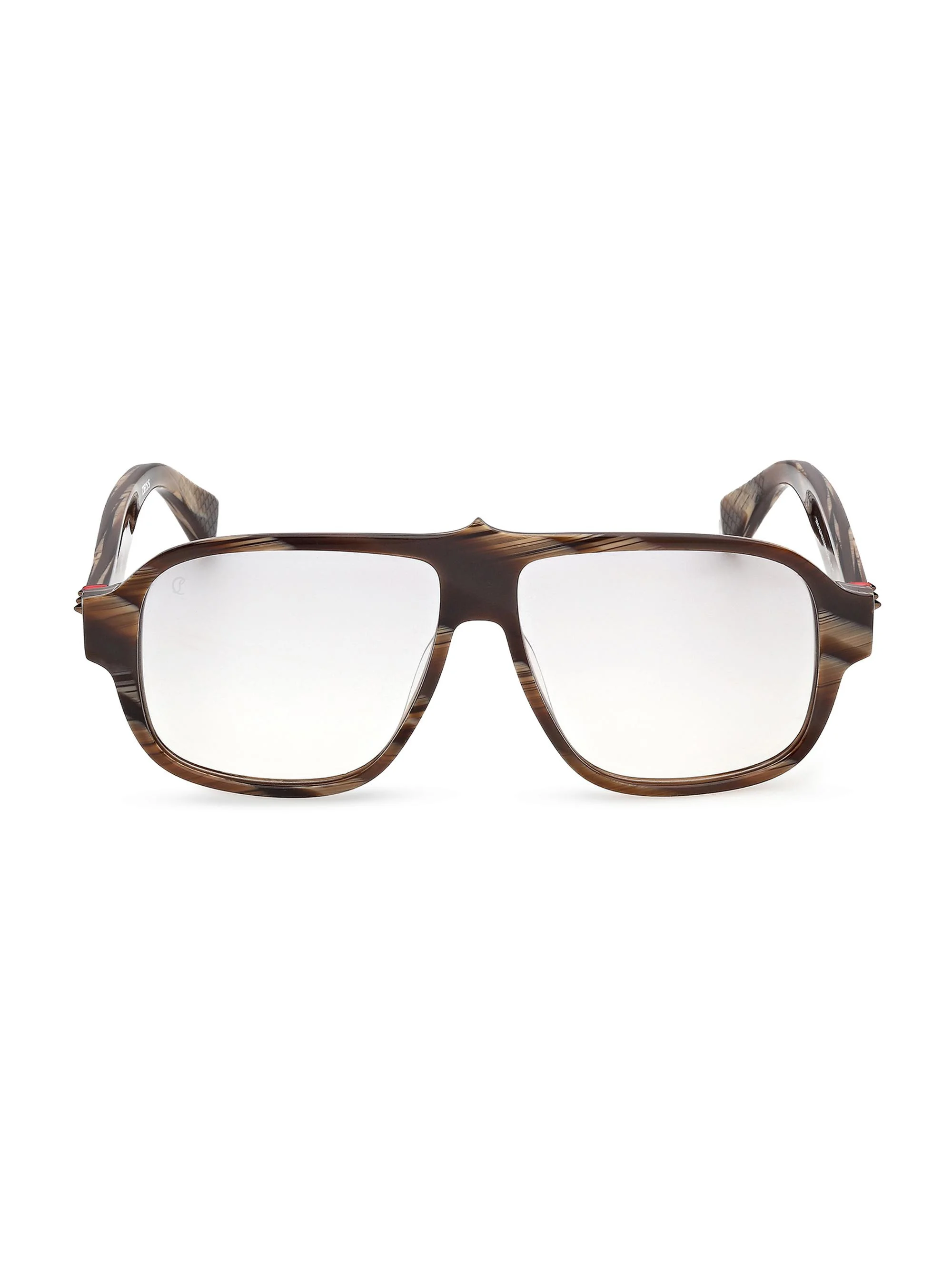 Men's 59MM Aviator Glasses - Brown - 1