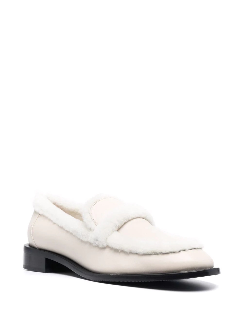 shearling trim loafers - 2