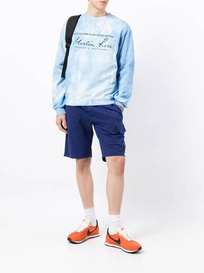 C.P. Company logo-patch cargo jogger shorts outlook