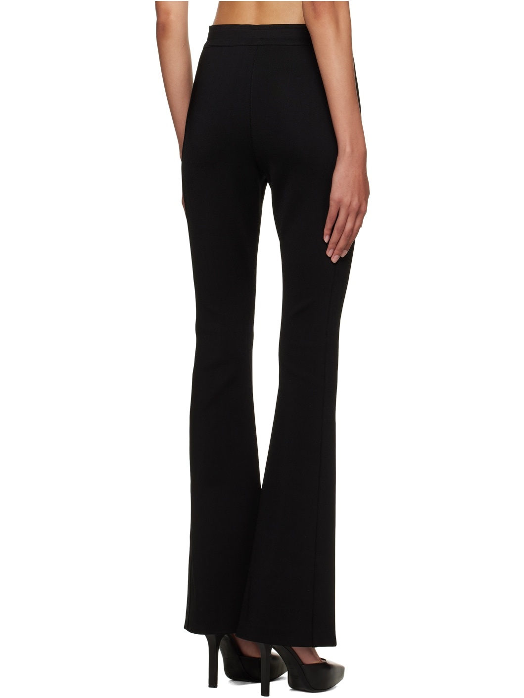 Black Flared Trousers - 3