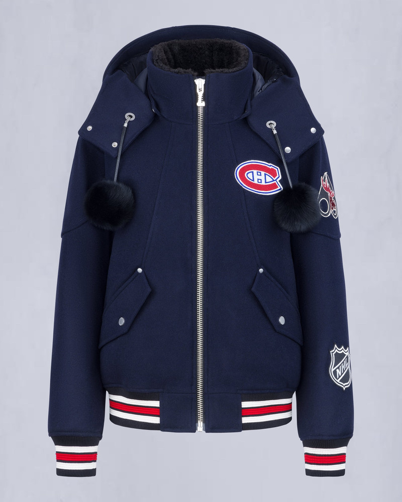 NHL X MOOSE KNUCKLES CANADIENS BOMBER JACKET 1