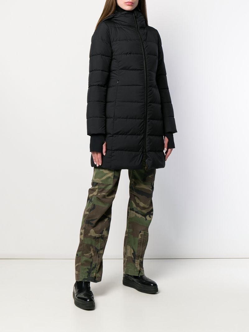 fitted puffer coat - 3