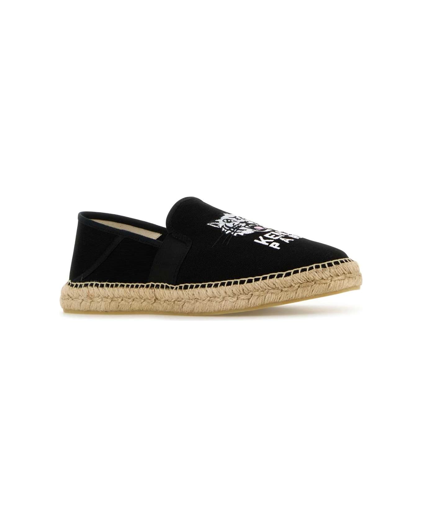 Black Canvas Espadrilles - 2