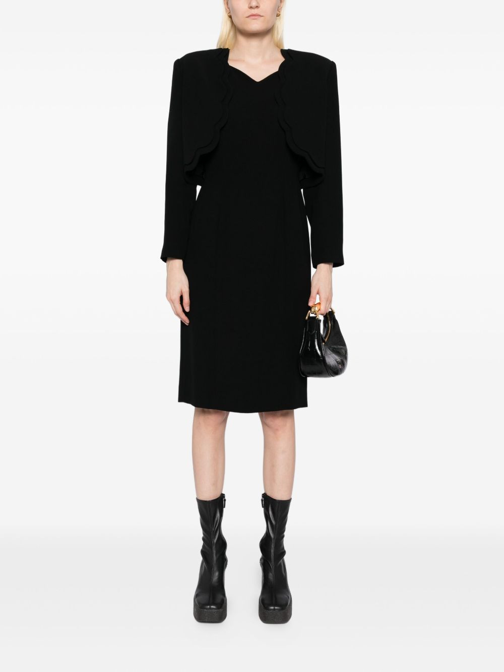 1990-2000s setup suit jacket dress - 2
