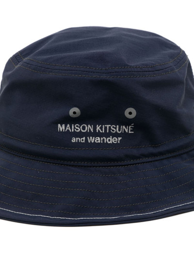 Maison Kitsuné embroidered-logo bucket hat outlook