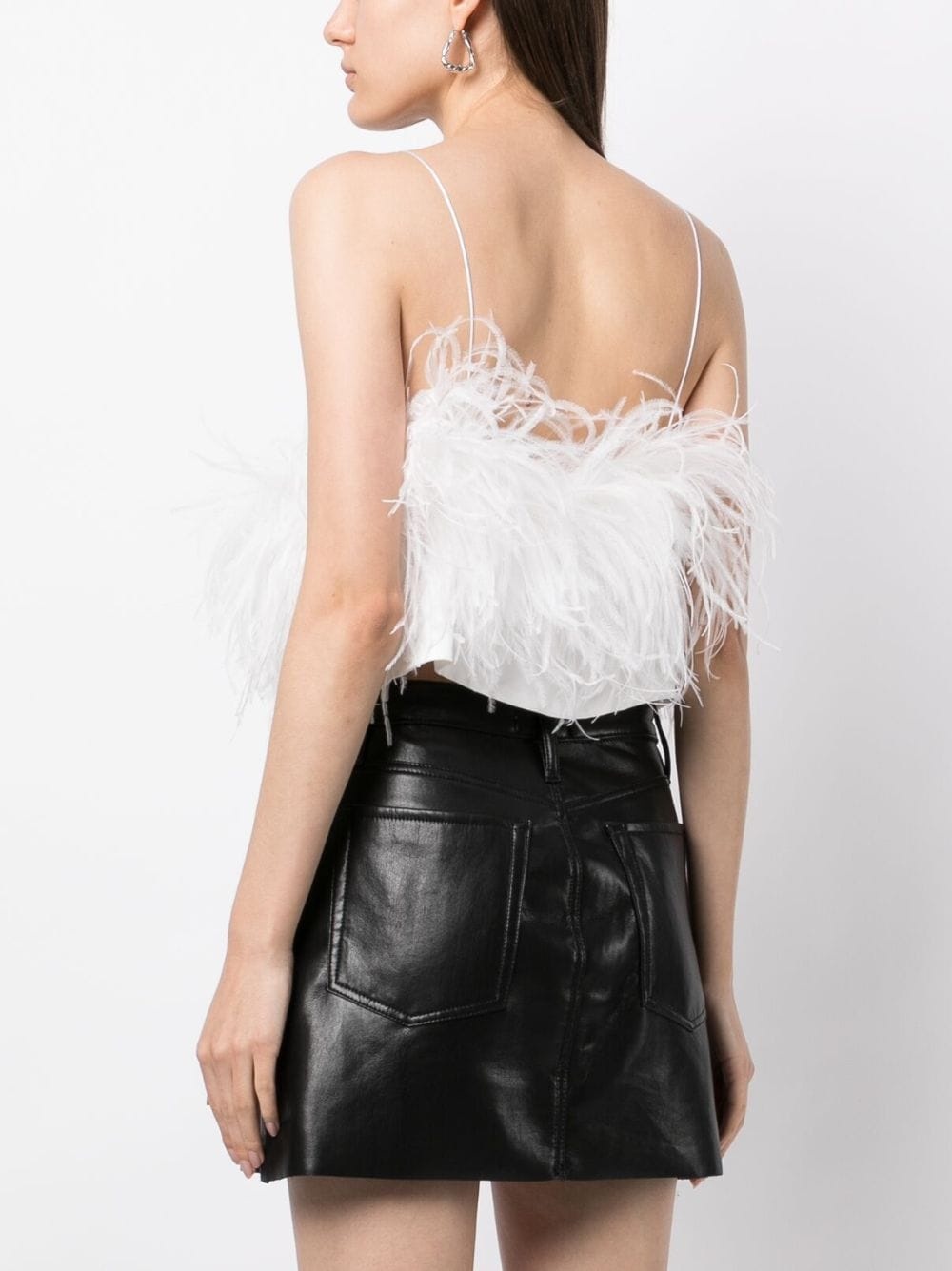 Poppy feather-detailing top - 4