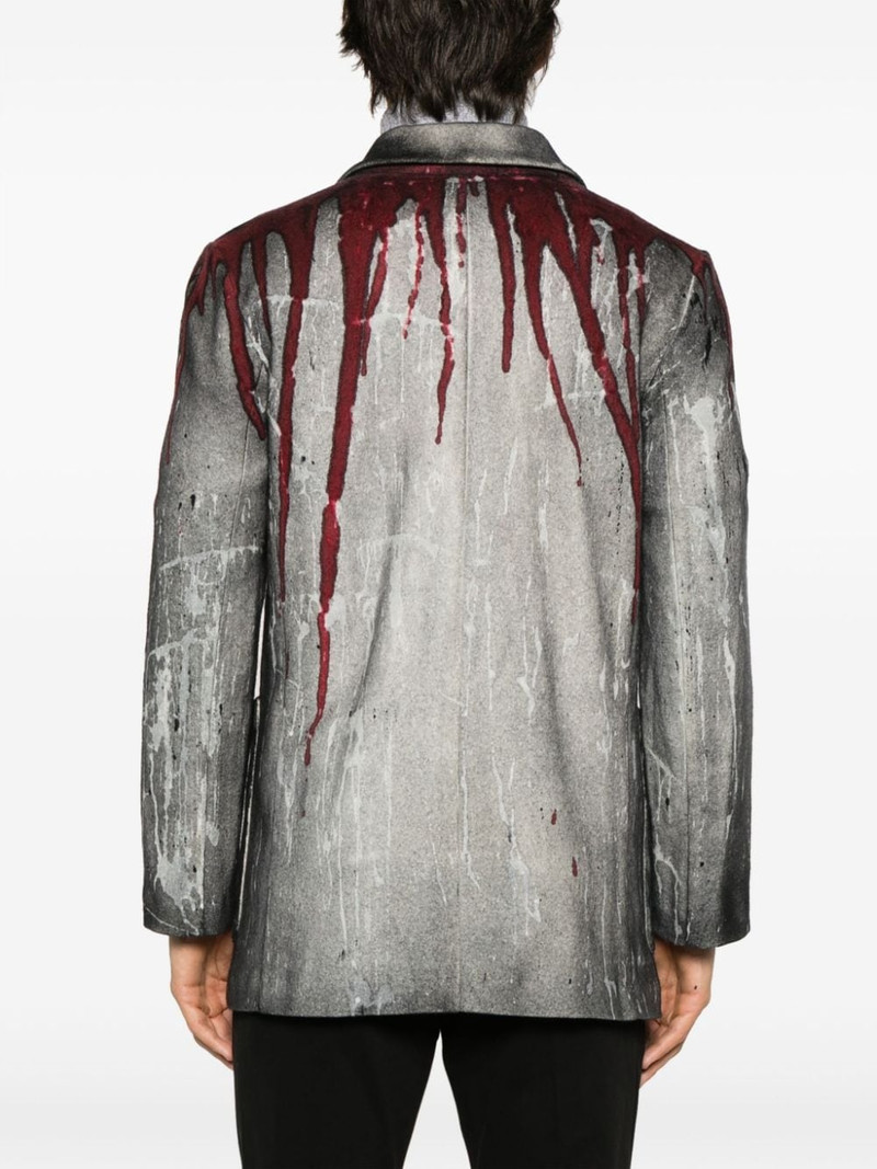 abstract-print single-breasted blazer 4