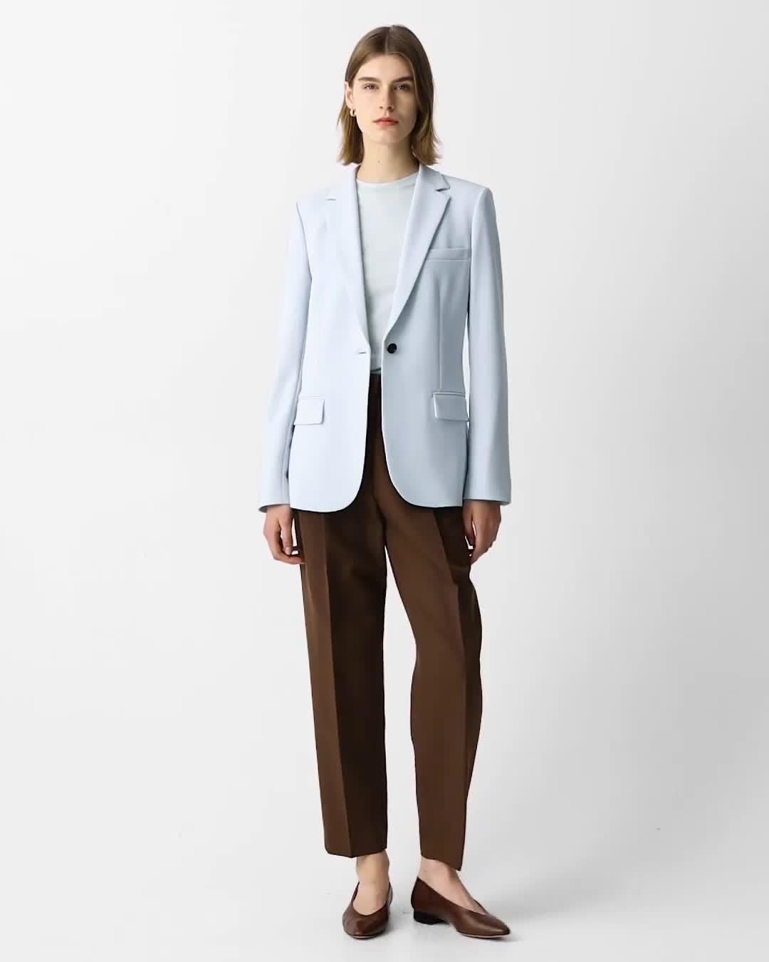 Staple Blazer in Admiral Crepe - 8