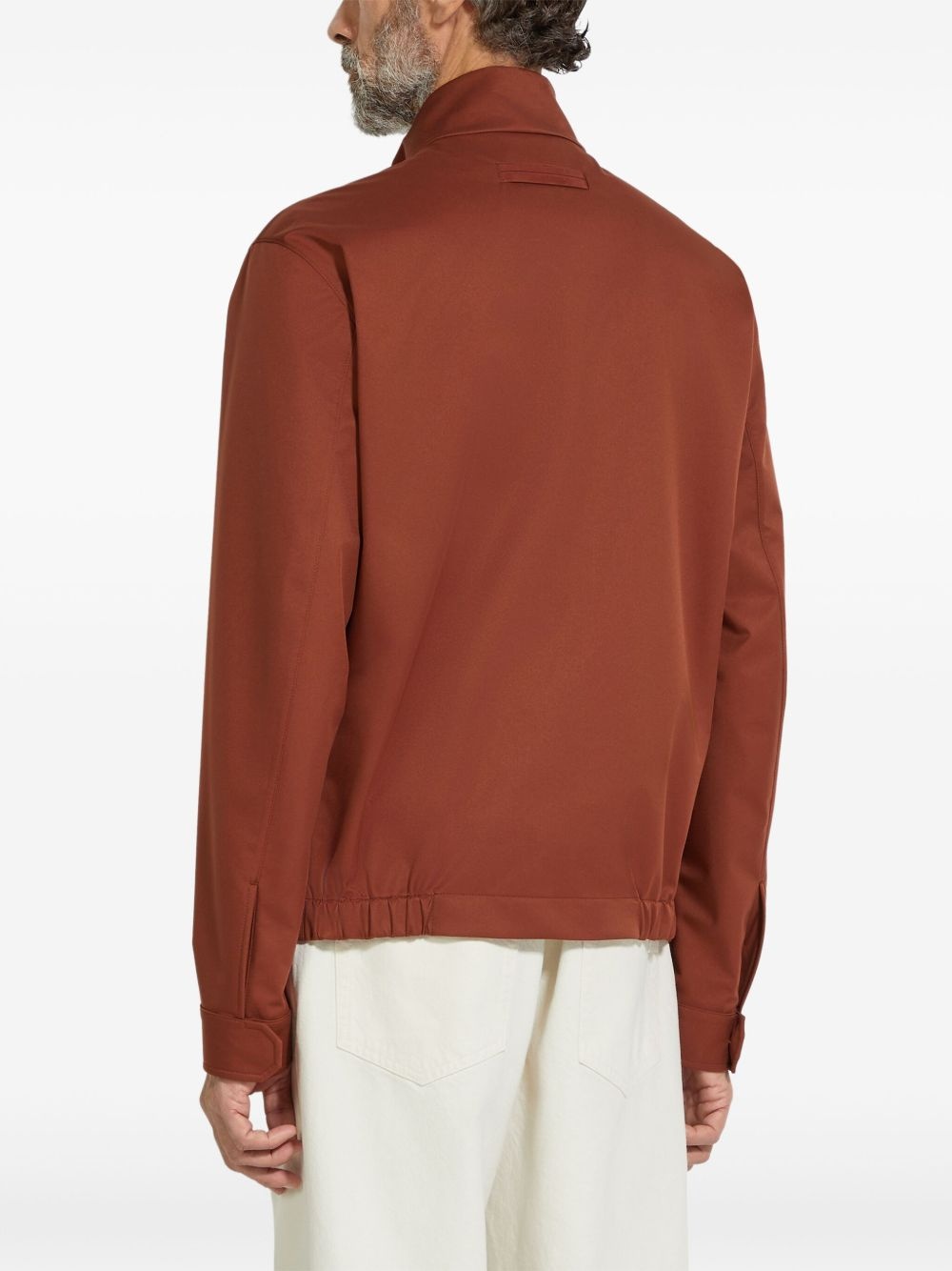high-neck zip-fastened jacket - 4