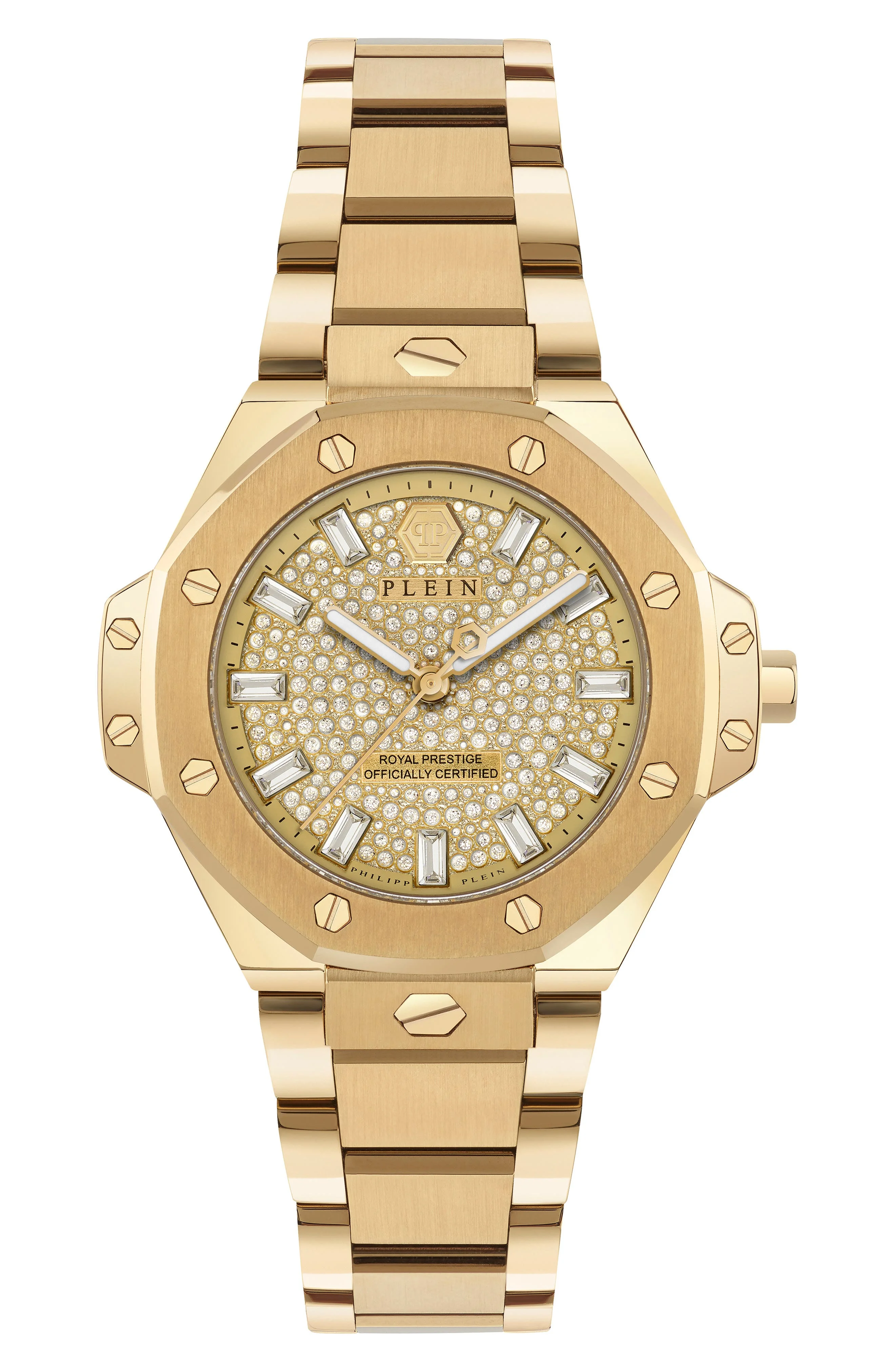 PHILIPP PLEIN Royal Prestige Bracelet Watch, 33mm in Ip Yellow Gold at Nordstrom - 1
