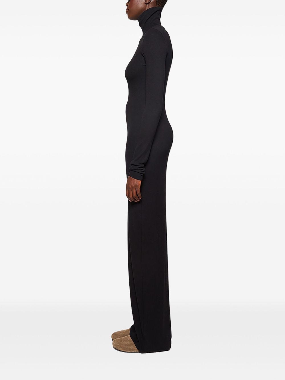 turtleneck maxi dress - 4