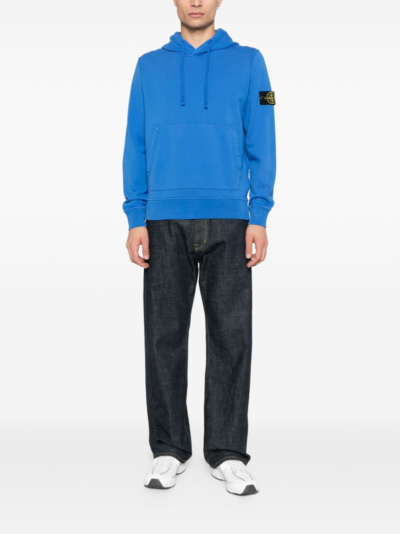 Stone Island logo-patch hoodie outlook