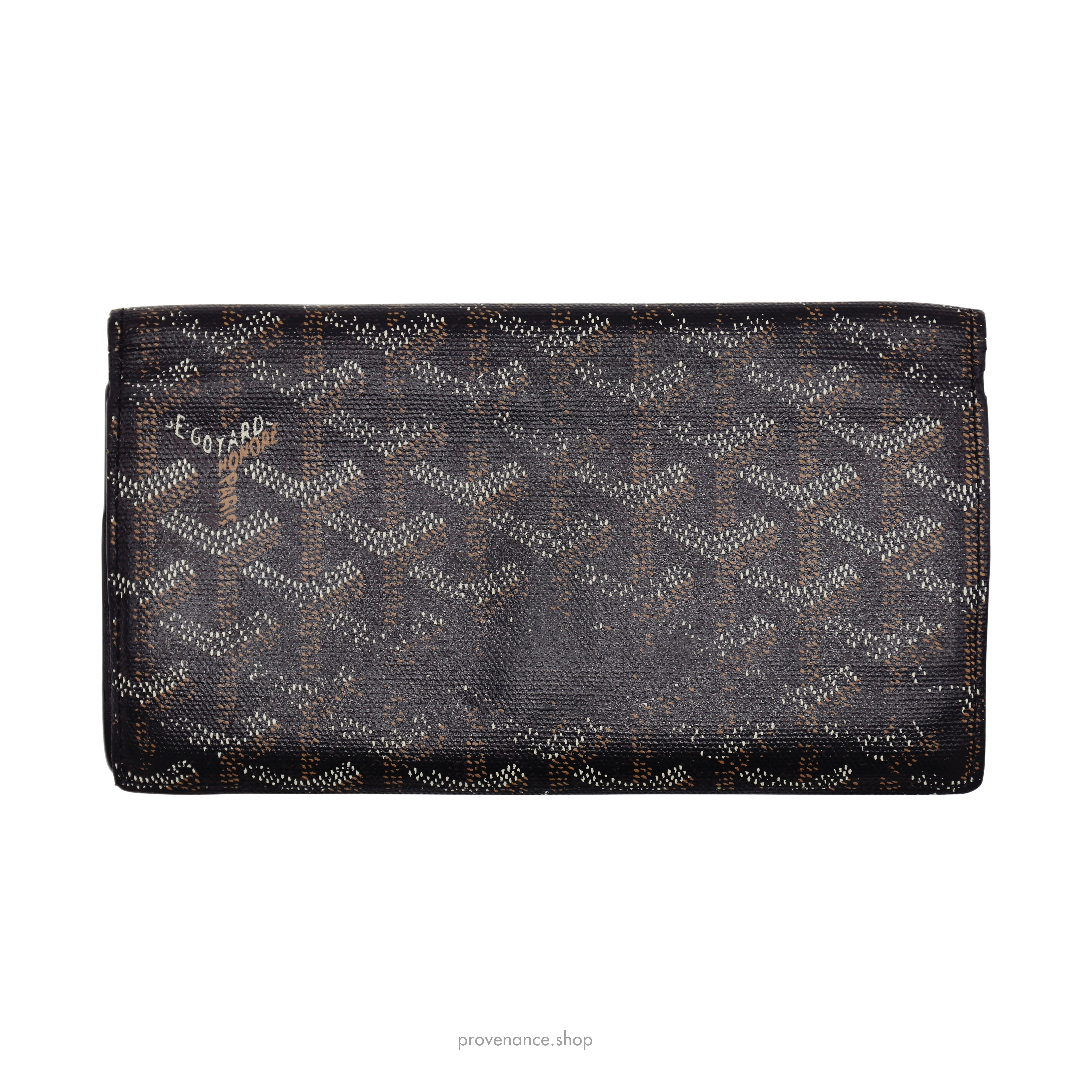 Goyard Richelieu Long Wallet - Black Goyardine - 1