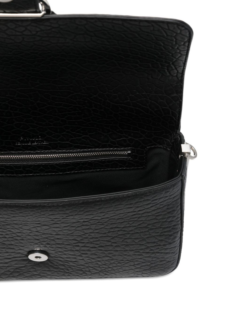 textured-leather shoulder bag - 5