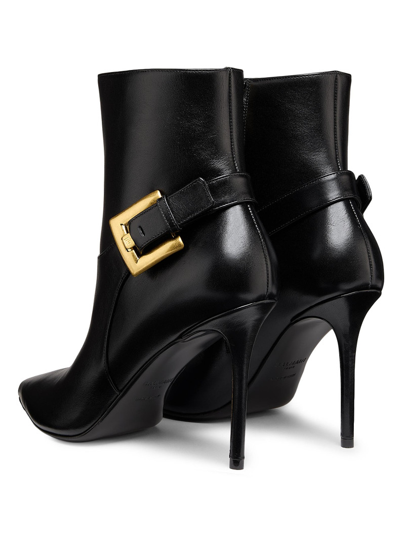 Women's Anthem 95MM Leather Ankle Boots - Black 3