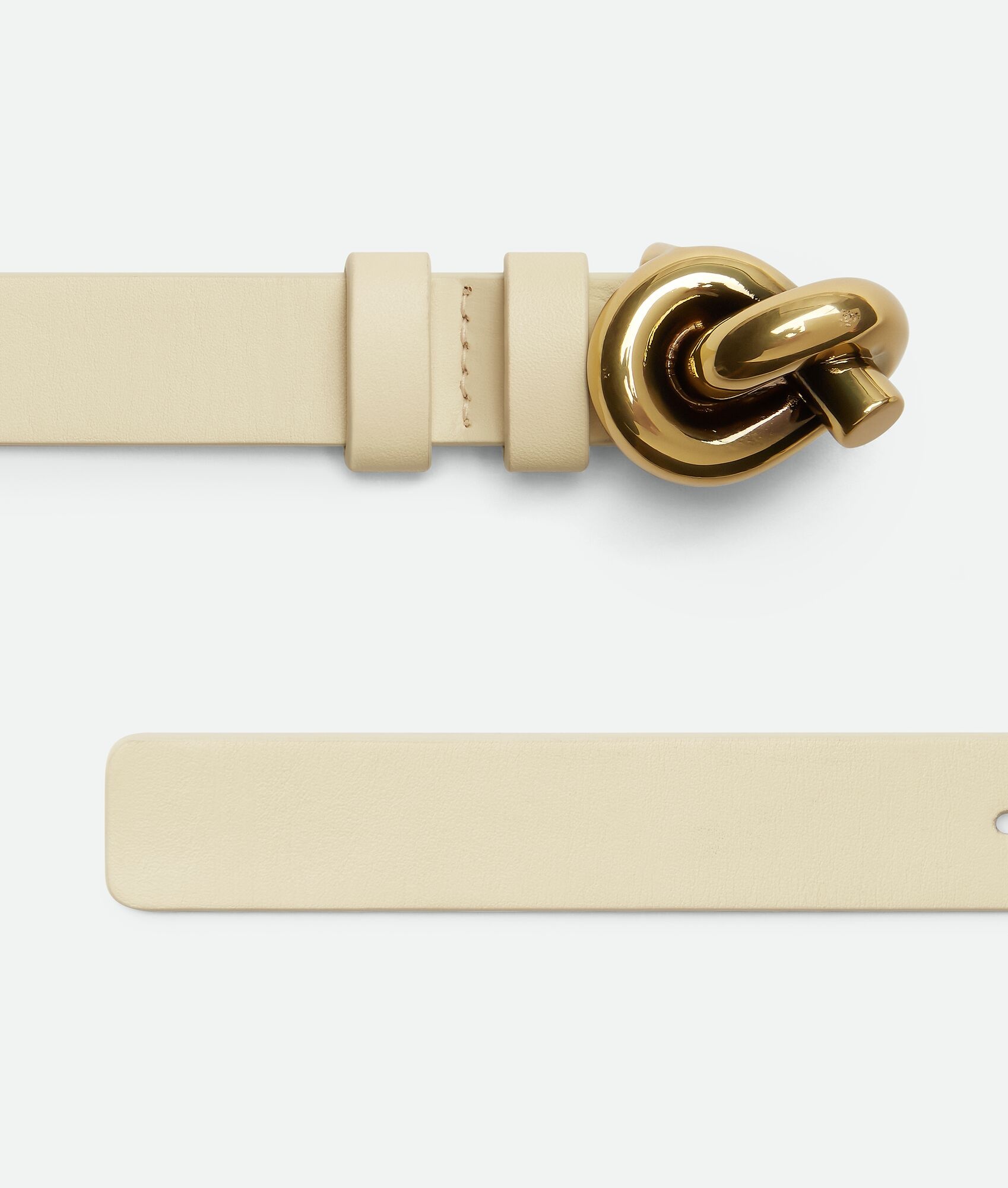 Bottega Veneta Caramel leather Andiamo belt