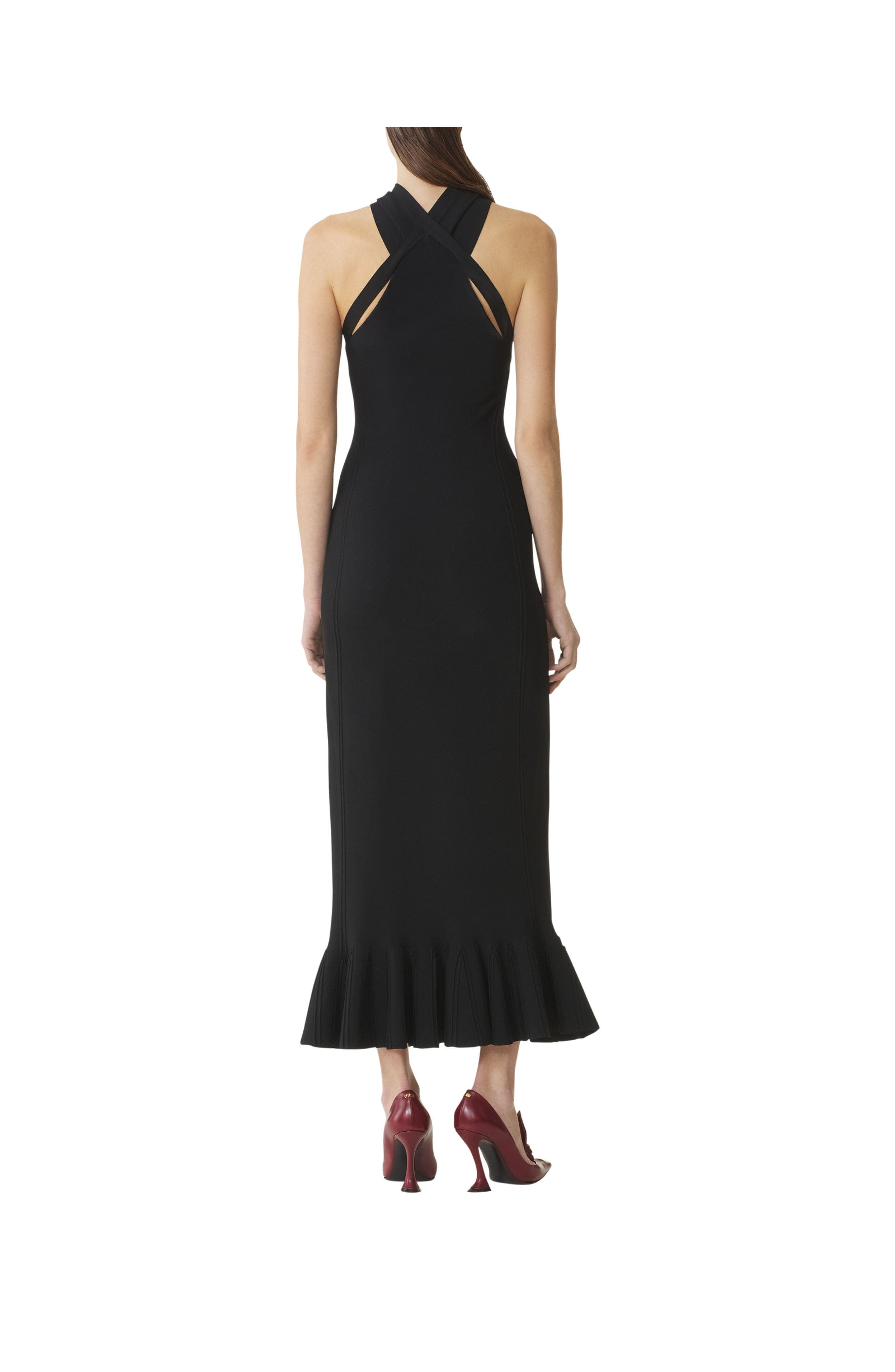 Lanvin Long Viscose Dress in Black at Nordstrom - 4