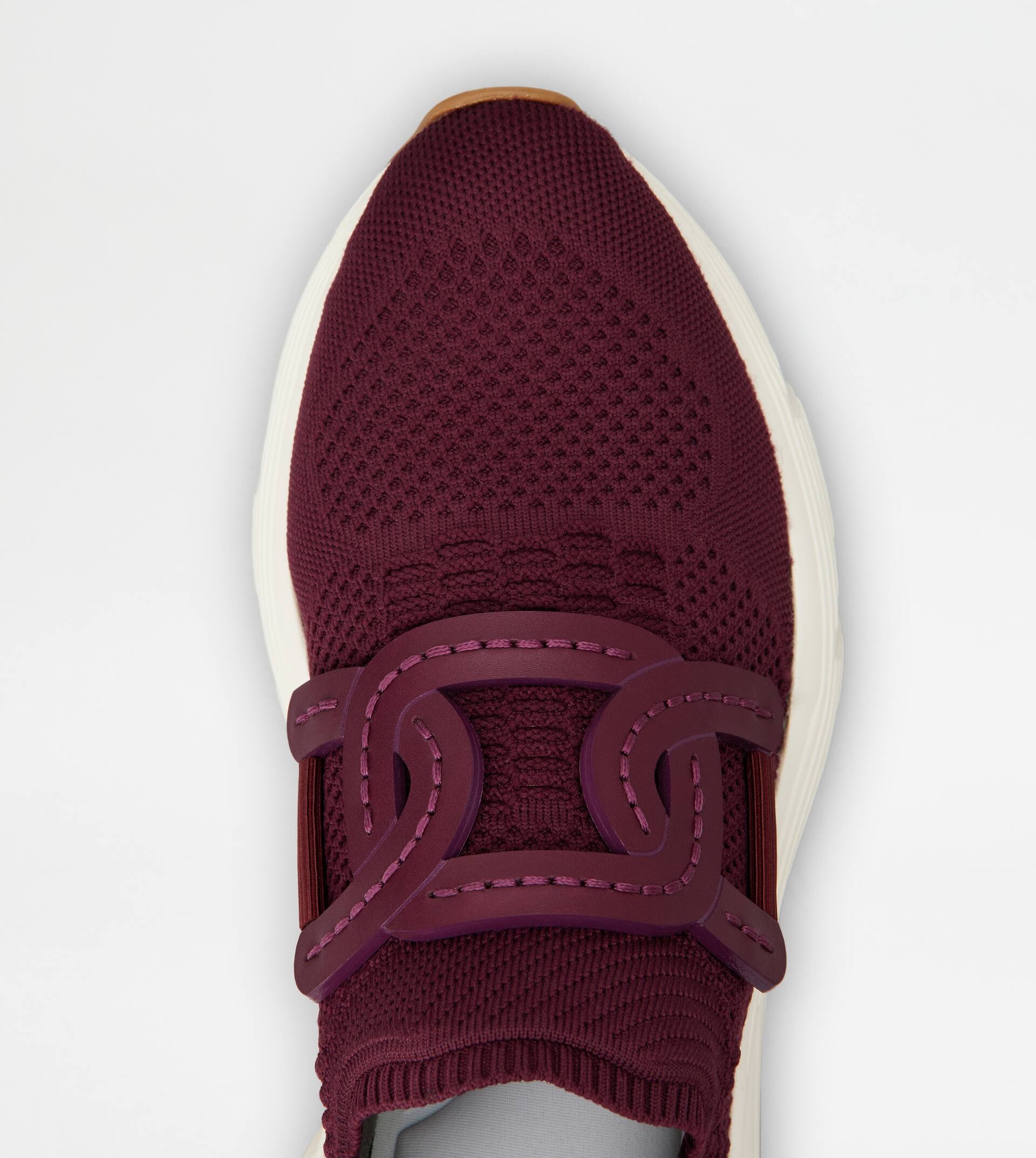 KATE SNEAKERS IN TECHNICAL FABRIC - BURGUNDY - 5
