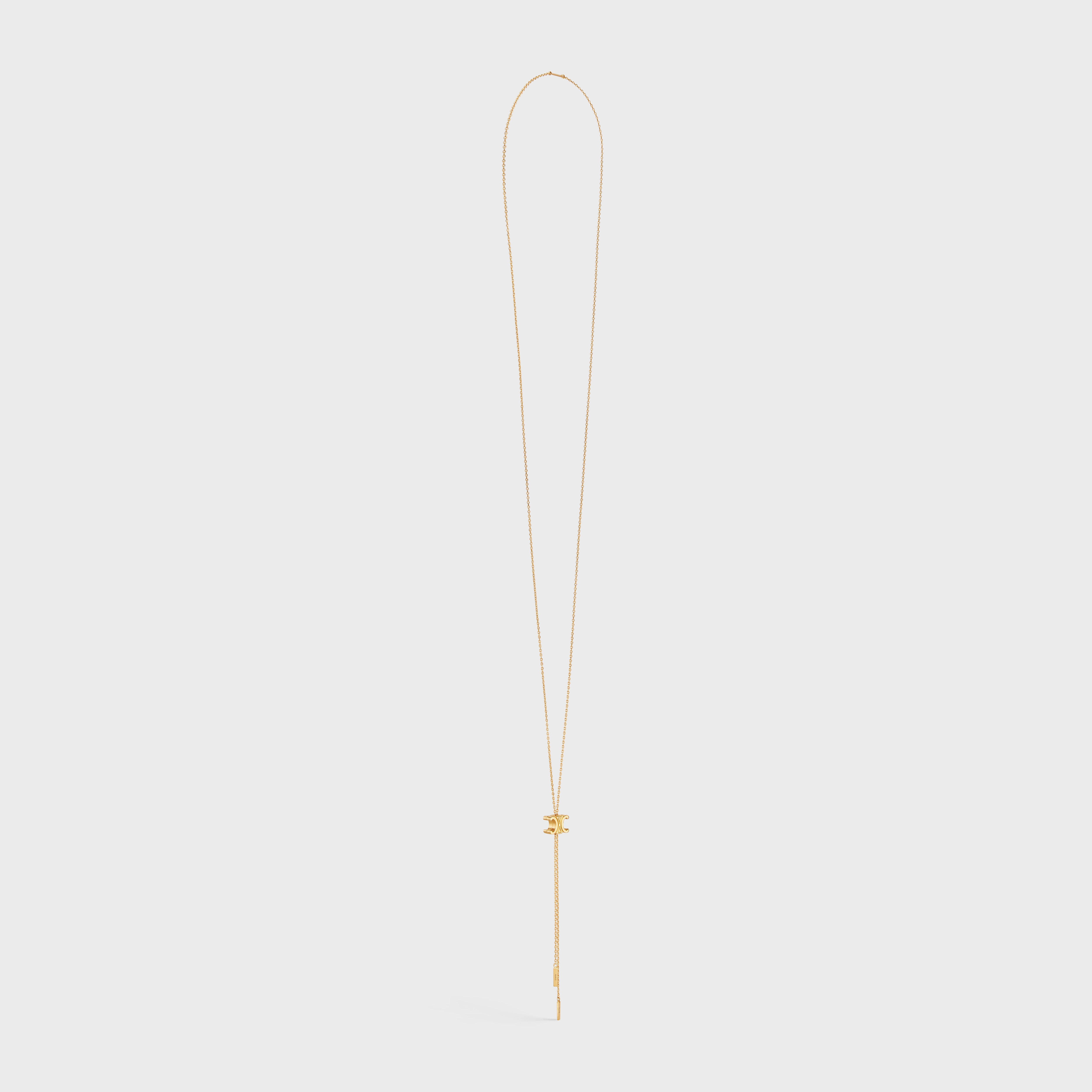 Triomphe Sliding Necklace in Brass with Gold Finish - 3