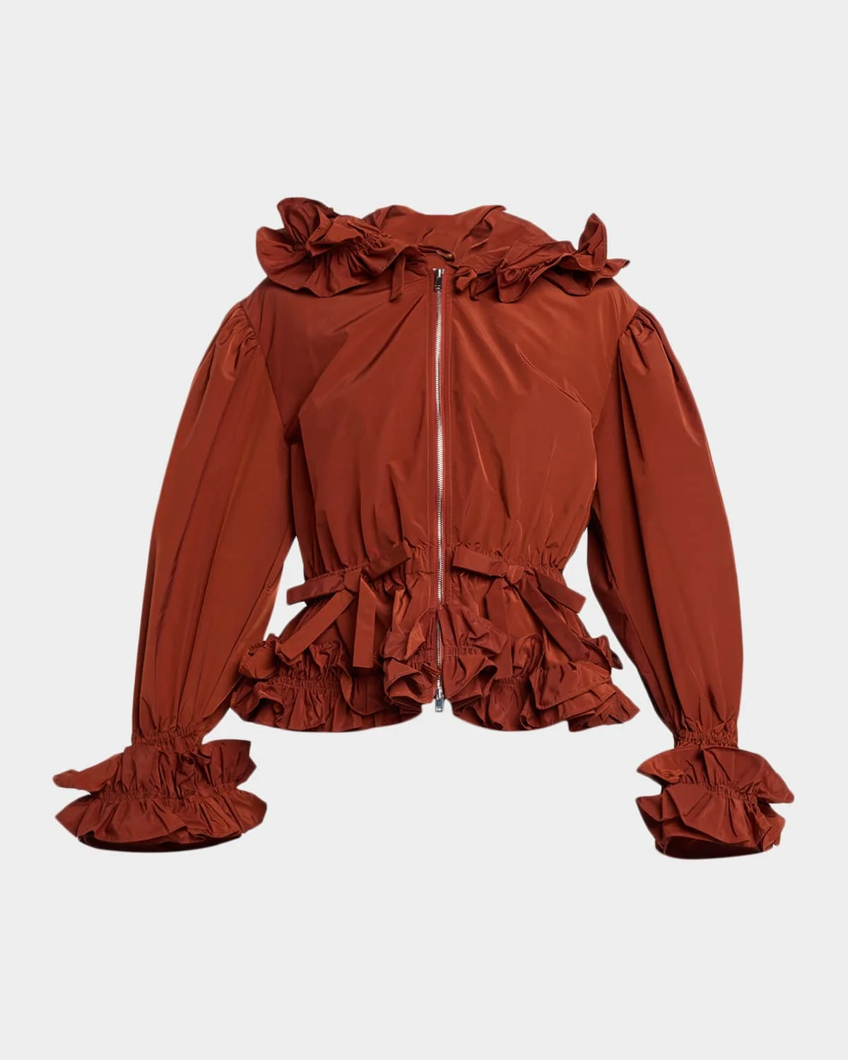 Lovise Ruffled Taffeta Jacket - 1