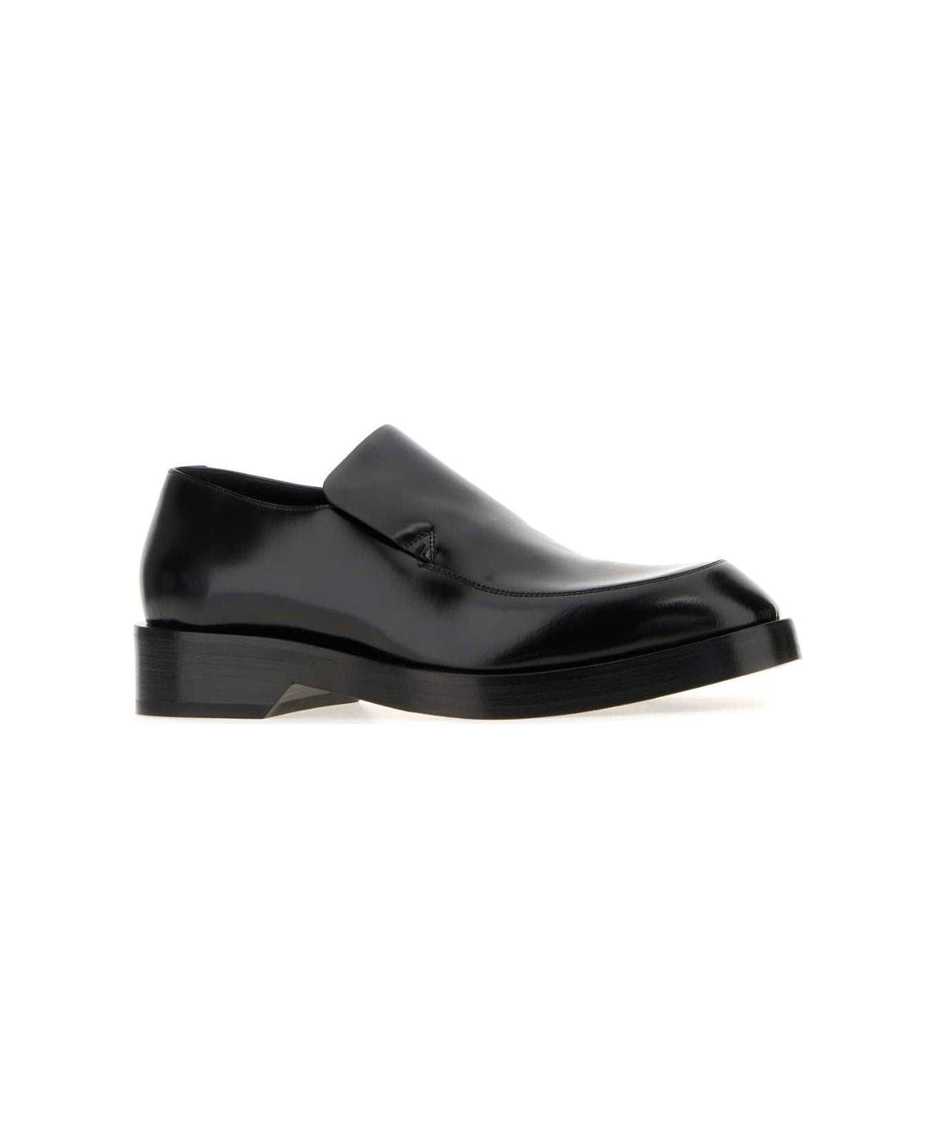 Black Leather Loafers - 2