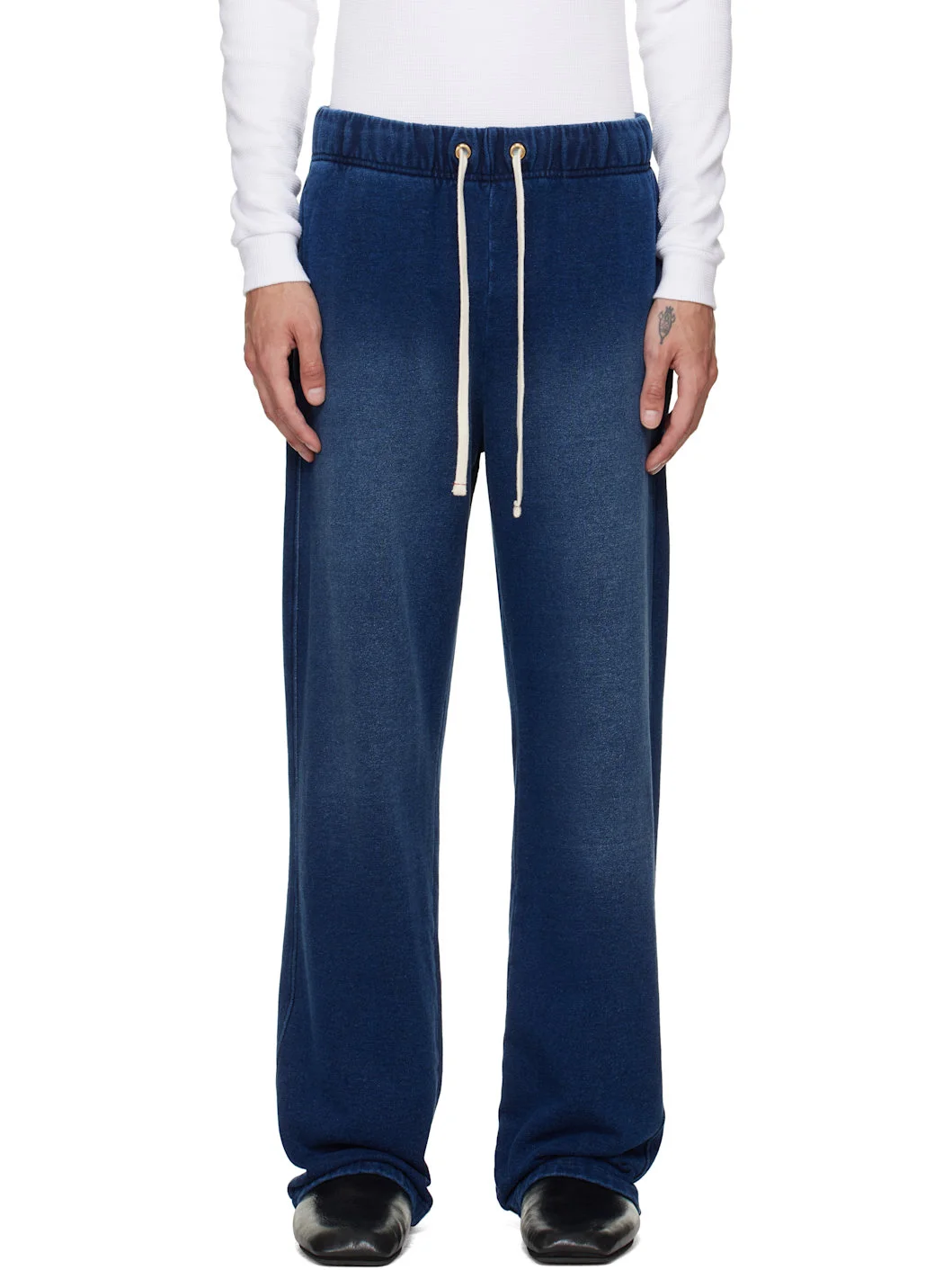 Navy Heavyweight Classic Sweatpants - 1